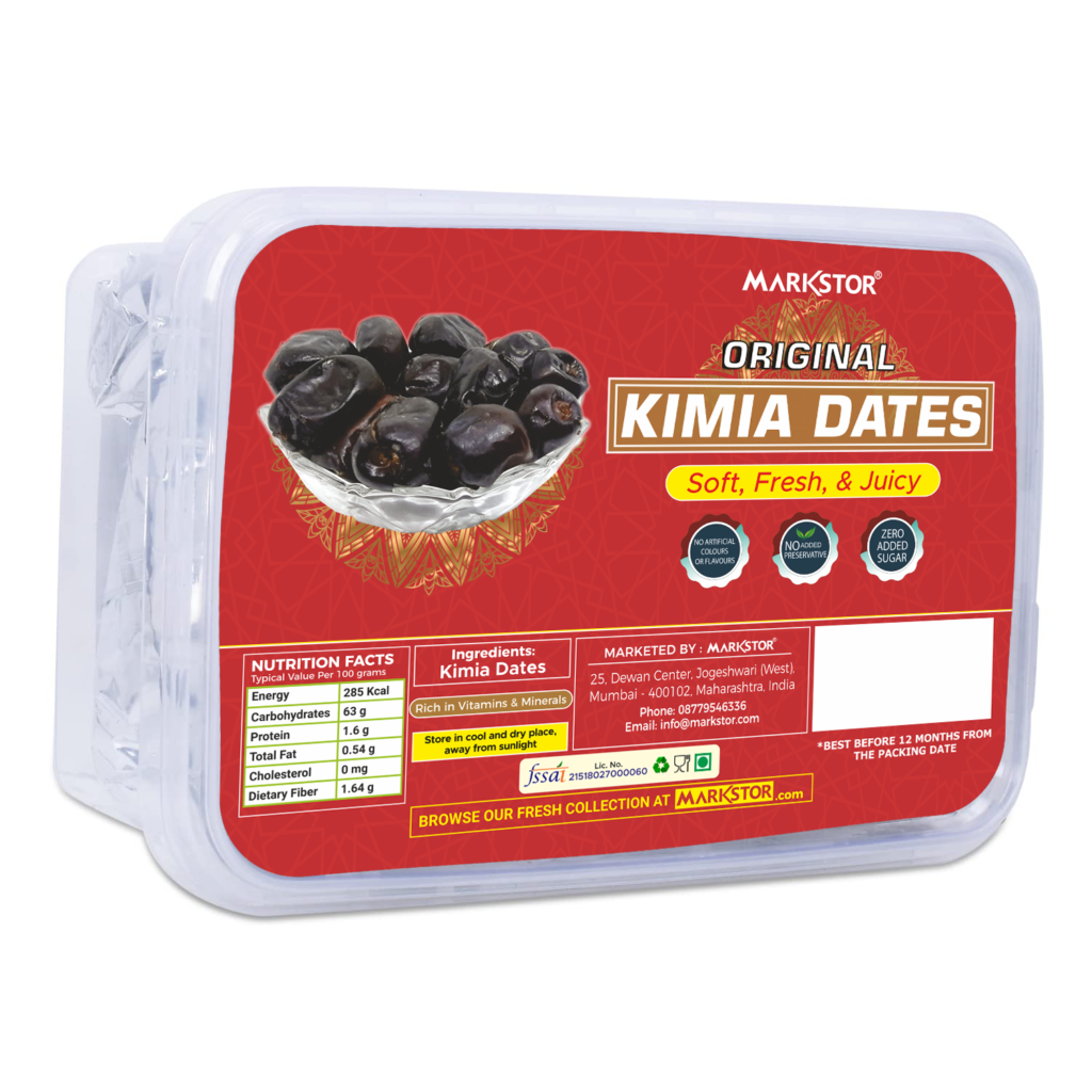 Markstor Original Kimia Dates Fresh & Juicy Dates Natural Sweetness