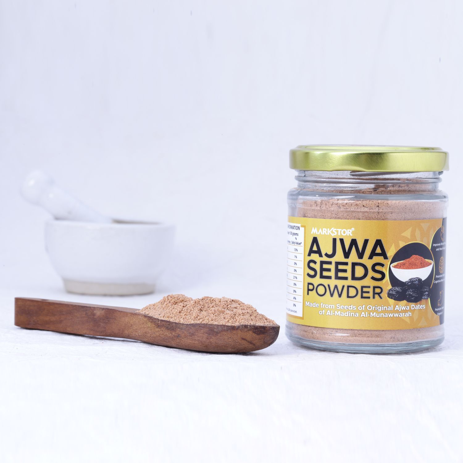 Markstor Ajwa Dates Seeds Powder