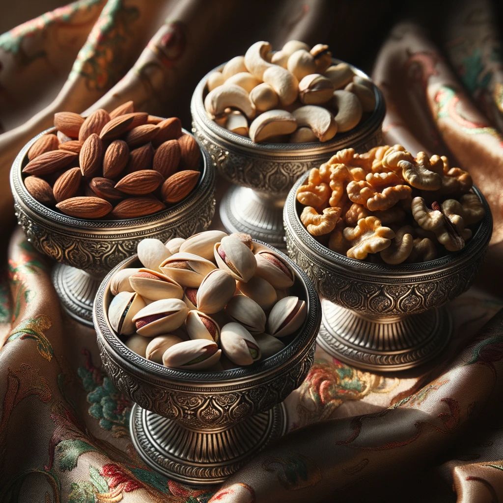 Markstor Christmas Gift Box of Almonds, Cashews, Pistachios, Walnuts Deluxe Pack - Dry Fruits Pack - 400g