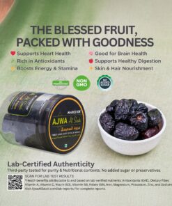 Alternative view of Markstor Ajwa Al-Saudi - Finest Original Ajwa Dates of Madina, Saudi Arabia - 250 grams