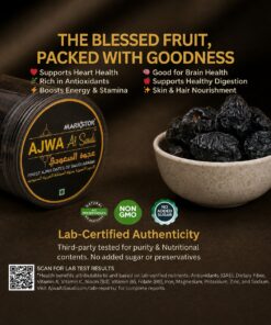 Markstor Ajwa Al-Saudi® - Everyday Jar 500g - Ajwa Dates of Madina, Saudi Arabia - Image 3