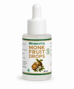 MonkVita Monk Fruit Drops 30ml — Zero-Calorie Liquid Sweetener, Zero Carb, Keto Friendly, Low Glycemic, No Aftertaste — 100% Pure Natural Sugar Alternative for Tea, Coffee & Beverages (Copy)