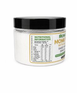 Alternative view of MonkVita Monk Fruit Sweetener with Allulose, 200g | No Erythritol, Zero Sugar, 1:1 Sugar Replacement | Keto and Diabetic Friendly Natural Sweetener for Tea, Coffee, Baking | 100% Plant-Based